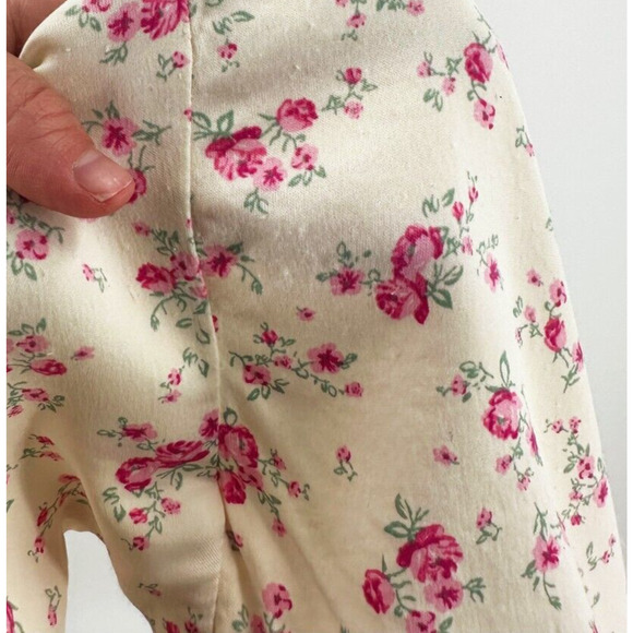 Zara Womens Floral Print Crop Top Medium Halter Cottage Boho Romantic Feminine - Picture 8 of 8